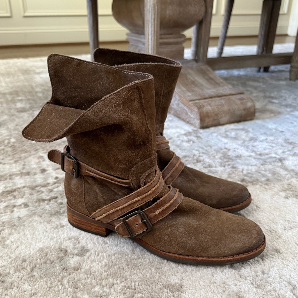 Free People Matisse Brown Suede Boots - Picture 2 of 6